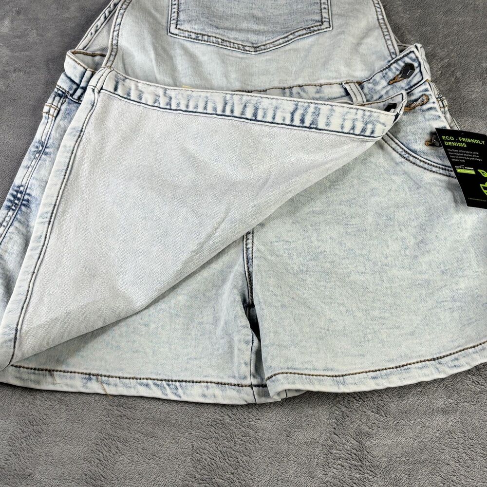 Love Trends‎ Skort Dungaree Womens Large Denim Overalls Shorts Eco-Friendly - Picture 5 of 16